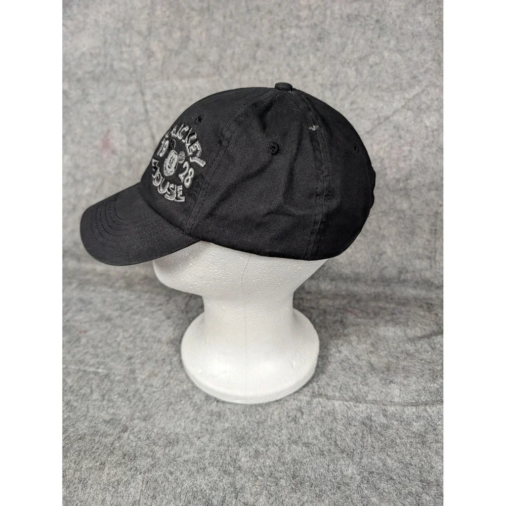 Disney Mickey Mouse 1928 Embroidered Baseball Cap Black Adjustable Dad Hat Mens‎